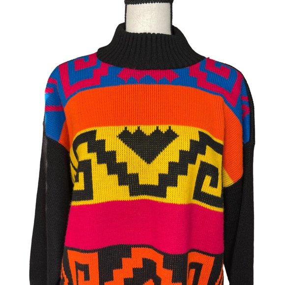 Flyer abstract vintage sweater - Picture 2 of 4